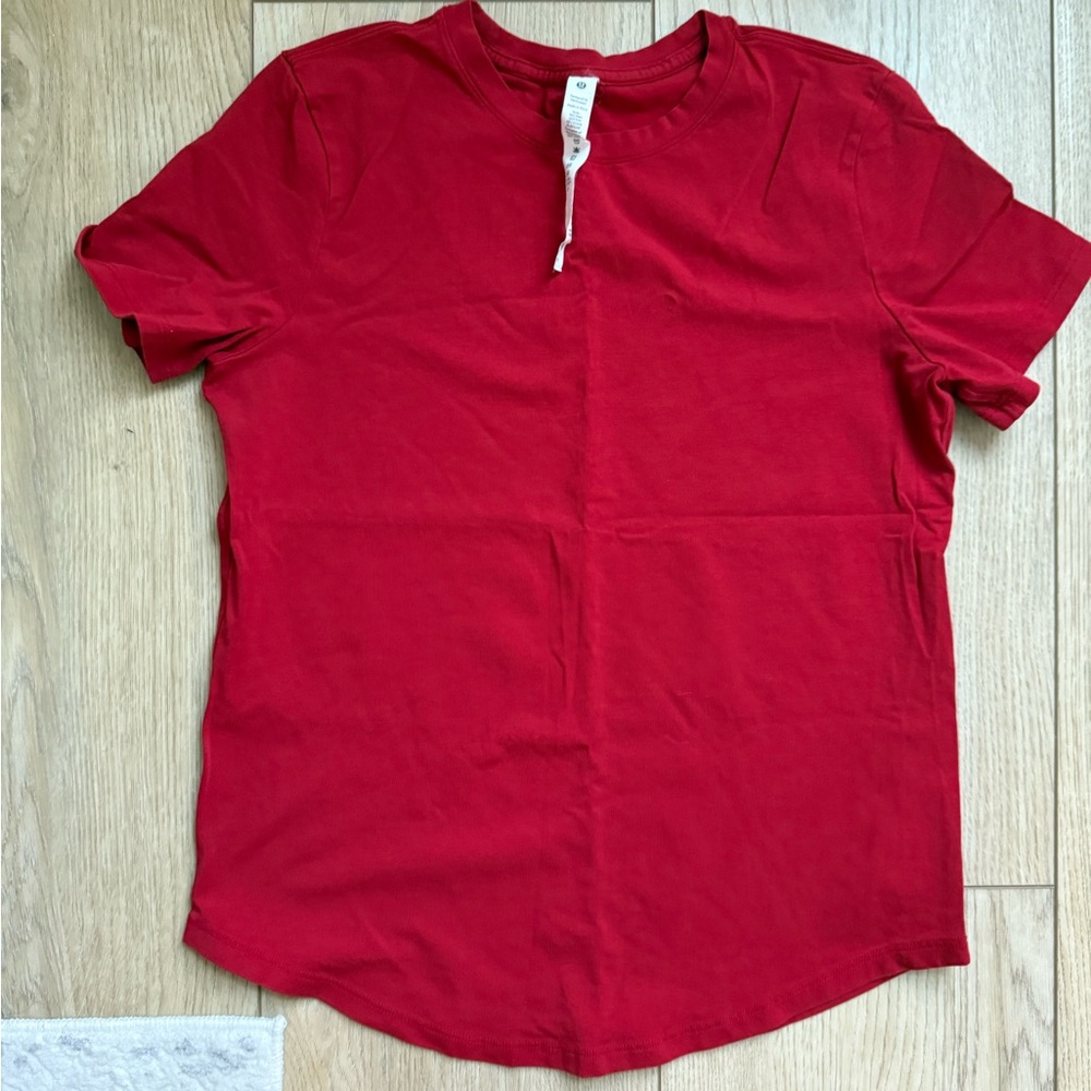 Red Lulu Crew Neck T-Shirt
